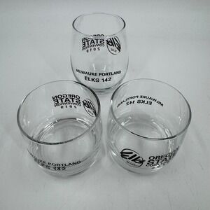 Elks 2019 Oregon State Convention Glass Set‎ Portland Milwaukee 142